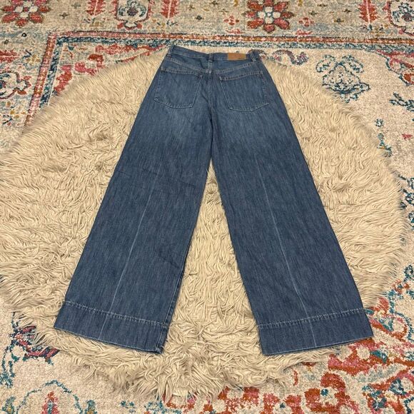 NWT Madewell superwide-leg jeans size 25 - Picture 4 of 4
